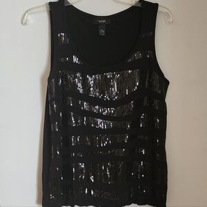 NWOT. Alfani Shiny Sequins Lady Top.